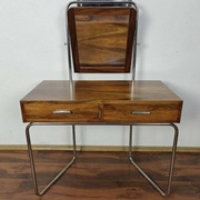 Autorski projekt toaletki inspirowany stylem Bauhaus Chrom Orzech Art Deco