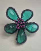 Broszka damska kwiatek vintage przypinka ozdoba