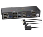KFM Przełącznik 2 PC 2 monitory 8K
