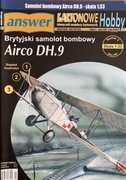 Model kartonowy Brytyjski samolot Airco DH.9