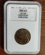 2 zł - 033 - Jaszczurka zielona - 2009 Grading MS65 PCG