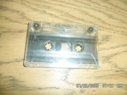 Kaseta magnetofonowa, czarna, wyczyszczona bez dźwięku 