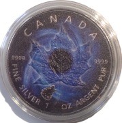 KANADA 5 dollars z 2018 roku - GALAKTYKA SPIRALNA - KOPIA - KOLOR - OMO