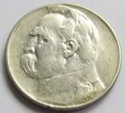 5 zł złotych Piłsudski 1935 r. (2) Ag oryginał