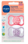 Supreme smoczeki silikonowy MAM 6-16 miesięcy 2szt.