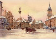 Warszawa  21 x 30 cm Akwarela 
