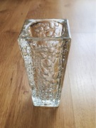 WAZON HORTENSJA. KROPLE ROSY. SZKŁO Z PRL.