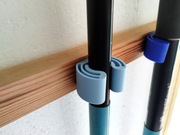 Uchwyt Ścienny na Narzędzia Ogrodowe, Miotły, Węże. Średnica 22 mm. Druk 3D