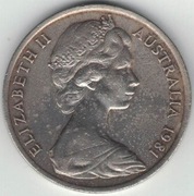Australia 20 cents centów 1981 - 28,5 mm nr 2