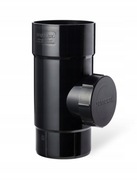 Czyszczak REWIZJA rury spustowej rynny 90mm czarny