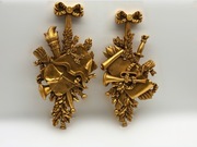 Duże 49 cm igrzyska instrumenty złocone nowe obraz