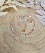 Naszyjnik Choker z Kamieni Naturalnych Agat Kamień Słoneczny Jadeit Hematyt