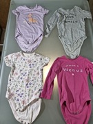 Super Zestaw Tylko Markowe Body Dziecięce 80-86 Jak Nowe H&M 4 szt. 