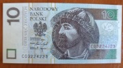 Banknot 10 zł radar 