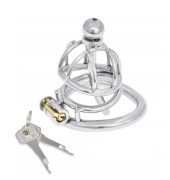 Pas cnoty, Chastityklatka na penisa stalowy dilator oring 45mm