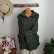 Sweter damski golf Janina XL khaki nowy z metką