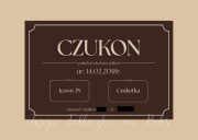 Personalizowane tabliczki na boksy brąz/beż