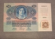 Czechosłowacja 50 Koron 1919 r ze znaczkiem.