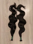 Włosy naturalne czarne 100g 60cm