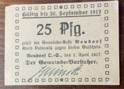 Nowa Wieś Neudorf banknot ze zdjęć.