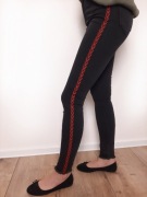 Spodnie damskie rozmiar 26 czerwona jodełka