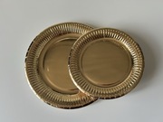 Zestaw złotych talerzy papierowych 