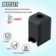 Hotend Podgrzewany etui do bambulab p1s p1p Czarna silikonowa osłona