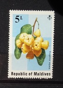 Znaczek Malediwy flora kwiaty  (21)