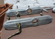 Zewnętrzny szyld drzwiowy z wkładką i kluczami Autosan H9 nowy