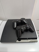 PlayStation 3 Slim CECH-2504B 320 GB CFW Evilnat + 2 pady Sony ZESTAW