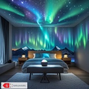 Mała magiczna kula zawiera piękne zorzy polarne 