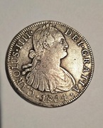 8 reali Meksyk 1804r srebro