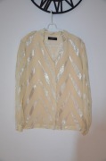 selected femme koszula ecru  r. 34/36 jedwab silk