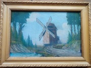 Wiatrak, olej, płótno.