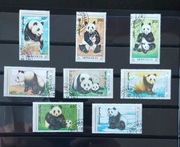 !!! MONGOLIA PANDY DUŻE 8szt... KOMPLETNA_SERIA...KASOWANE*!!!