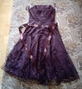 Sukienka weselna brązowa, Monsoon London