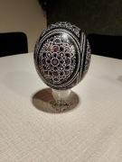 Strusie jajo, strusia kroszonka prezent na urodziny jubileusz własny grawer