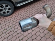PRAWY Tłumik chromowany / rura wydechowa do VOLVO XC60  i innych