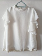 Bluza elegancka z falbankami i perełkami Marciano Guess rozm. 146