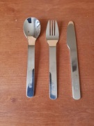 Zestaw sztućców dziecięcych do lunchboxa ze stali nierdzewnej | Smash 