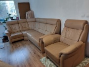 Kanapa narożna, komplet wypoczynkowy. 