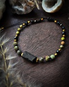 Czarny Turmalin * bransoletka regulowana minerałka na sznurku