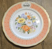 ROYAL DOULTON Chelsea Flower 1992 Talerz ozdobny porcelanowy Kwiaty