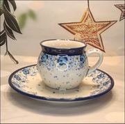 *Kubek ceramiczny 320 ml talerz Z.C.B. 19cm ceramika Bolesławiec