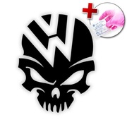 NAKLEJKA NA SAMOCHÓD AUTO LAPTOP - VW SKULL CZASZKA