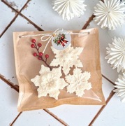 Zestaw świec sojowych śnieżynki