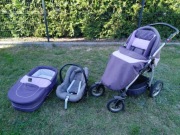 Zestaw Wózek dziecięcy Jedo Fyn 3w1 spacerowy gondola fotelik MaxiCosi