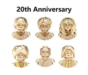 KLOCKI Harry Potter Złote Figurki 20 Anniversary Komplet 6 sztuk 