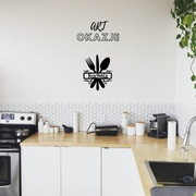 Obraz na sciane Ażurowy Sztućce z dowolnym napisem