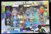 Zestaw figurek klockowych Minecraft – 12 elementów .
